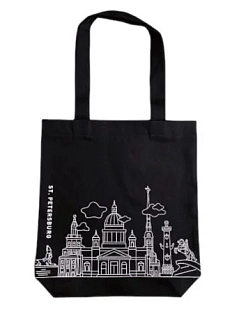Сумка шоппер «Санкт-Петербург», чёрный