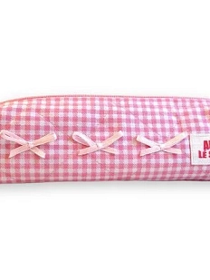 Пенал ручной работы в клетку АМИ (Ami lé sac), розовый