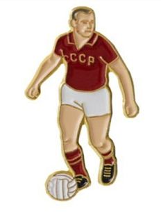 Металлический значок «Футболист. СССР»