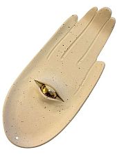 Подставка под благовония Ладан керамика ручной работы «Ладошка», бежевая, шамот