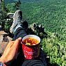 Эмалированная кружка «Mountains», красная, 400 мл, превью фото 2