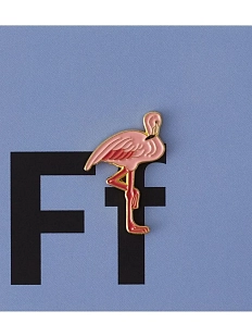 Металлический значок Heart of Moscow «Фламинго» серия Зоопарк