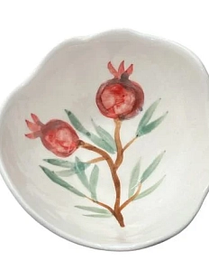 Пиала ручной работы Верба керамика «Гранаты», керамика, 9 см