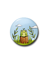 Значок «Лягушка», металл, 25 мм