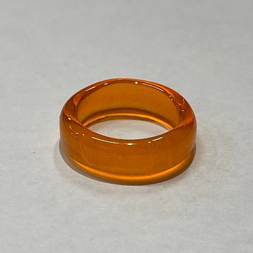 Кольцо Керко стеклянное желто-коричневое, фото 4.