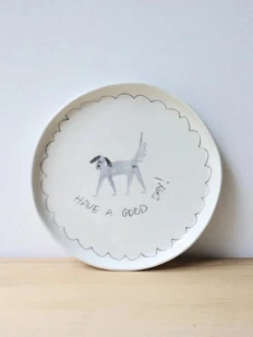 Тарелка ручной работы Ладан керамика «Have a good day», 20 см