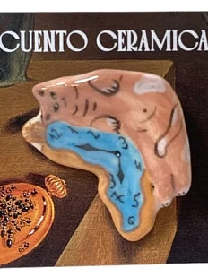 Брошь ручной работы Алиса Меренфельд Котики. Постоянство памяти, керамика