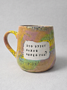 Кружка ручной работы Тата вытворяет/NF ceramics «Это будет важно через год?», керамика, 450 мл, превью фото 1