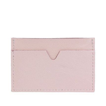 Визитница ручной работы, Kokosina bags, натуральная кожа, розовый, фото 2.