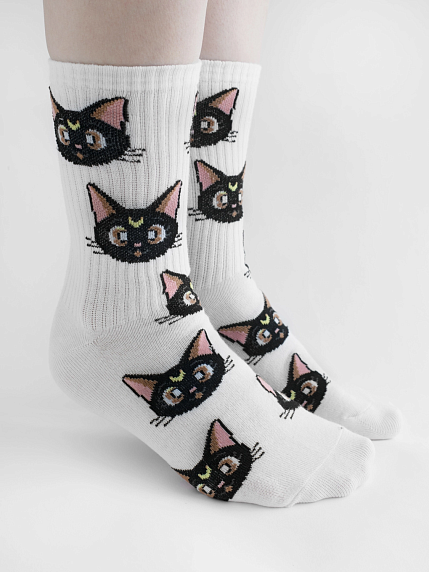 Носки «Кот луна», р-р 35-40, фото 3.