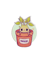 Брошь «Мандрагора в горшочке»