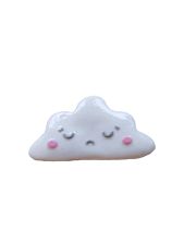 Брошь Радость Рядом «Облачко», полимерная глина, белая