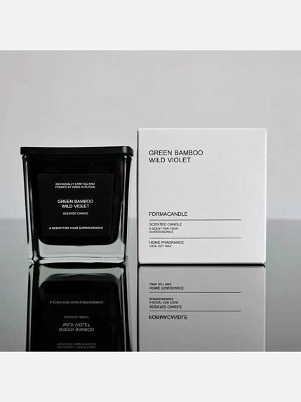 Подарочный набор на Новый год с ароматической свечой, шоколадом и авторской открыткой, фото 3.