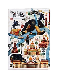 Обложка на паспорт «Карта Петербурга»