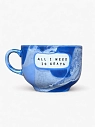 Кружка ручной работы Тата вытворяет/NF ceramics «All i need is спать», синяя, керамика, 600 мл, превью фото 1