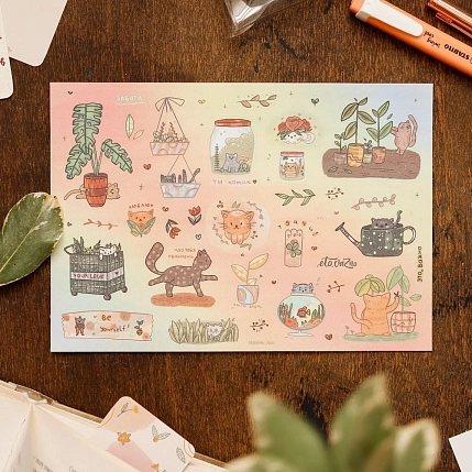 Стикерпак «Веселые котики», фото 1.