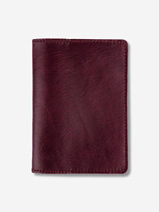 Обложка на паспорт Адрика.студио, бургунди, натуральная кожа