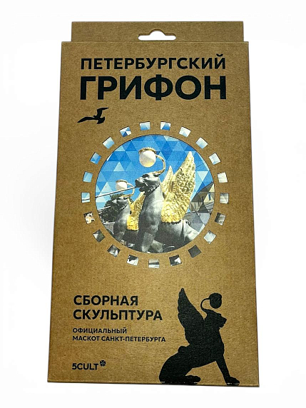 Картонный конструктор 3D «Грифон», микро, фото 1.