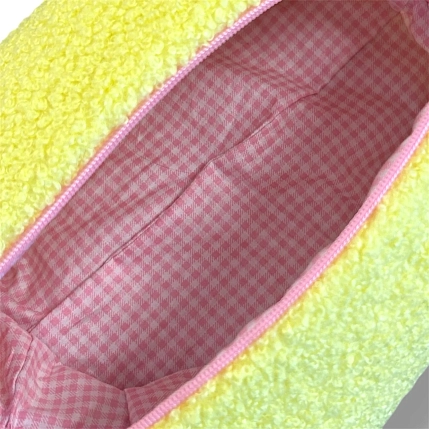 Косметичка ручной работы АМИ (Ami lé sac) «Grand», жёлтый барашек, фото 4.