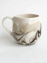 Кружка ручной работы РУКИ В ГЛИНЕ «Серый мрамор», керамика, 250 мл, круглая, превью фото 1