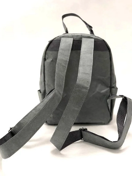 Рюкзак Ranzel Bags «Nooky Gray», тайвек, серый, фото 3.