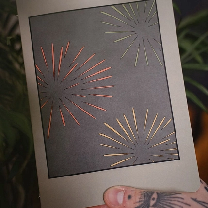 Блокнот с кошкой Barking Store Gudim «Firework», А5, 40 листов, серый, фото 4.