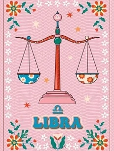 Тетрадь DARI DARI со знаком зодиака «Весы», А5, 40 листов, розовый