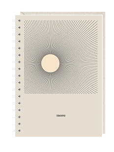 Блокнот на пружине Mitrozhe «Твори», А6, 50 листов, бежевый