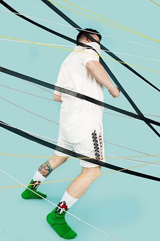 Носки «На сенокосе», р-р 38-41, зелёные, фото 4.