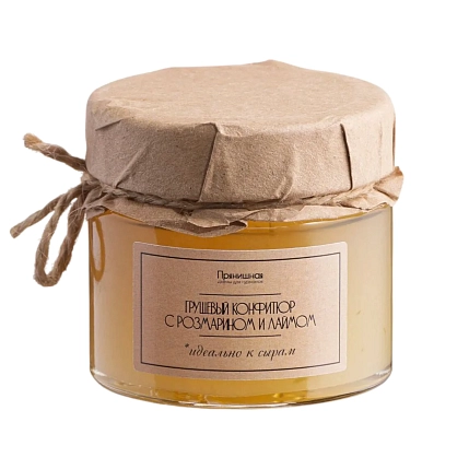 Грушевый конфитюр с розмарином и лаймом, 100 г, фото 2.