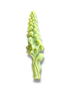 Свеча ручной работы «Цветок большой», салатовый