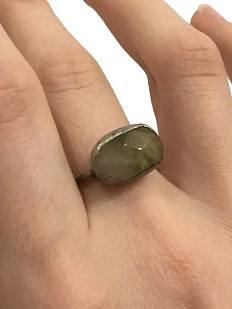Кольцо ручной работы «Халцедон»