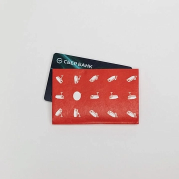 Мини-кошелёк кардхолдер New Wallet «New Overlook», красный, фото 6.