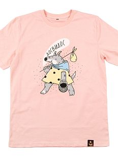 Футболка Barking store «Досвидос», L муж., розовый