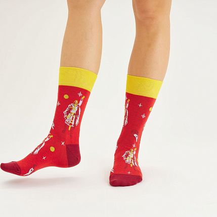 Носки «Путь воина», р-р 38-41, малиновые, фото 3.