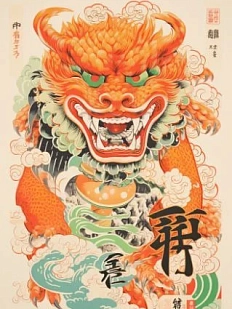 3D Стикер на телефон «Дракон», объёмный