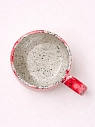 Кружка ручной работы Тата вытворяет/NF ceramics «Помни, что ты очень счастливая», красная, керамика, 600 мл, превью фото 4