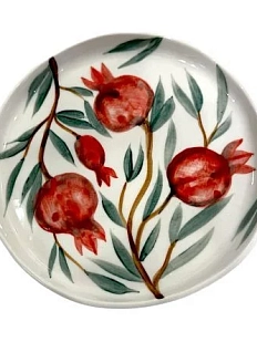 Тарелка ручной работы Верба керамика «Гранат», керамика, 18,5 см