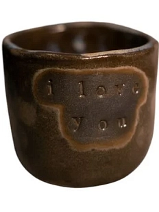 Стакан ручной работы Идеальное совпадение «I love you», керамика, 180 мл