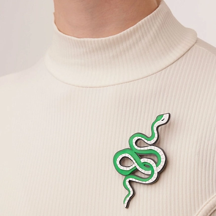 Брошь Monolama «Змея», фото 3.