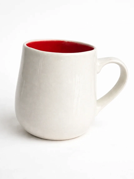 Кружка ручной работы Тата вытворяет/NF ceramics «Вокруг пи*дец, а я молодец», белая, 600 мл, фото 6.