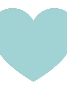 3D Стикер на телефон «Голубое сердечко», объёмный