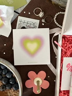 Бумага для записей «Green aura heart»