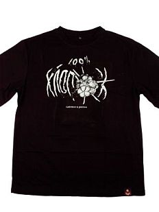 Оверсайз футболка Barking Store «100% хлопок», L, чёрно-белый