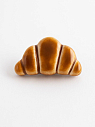Брошь ручной работы «Круассан», полуфарфор, превью фото 1