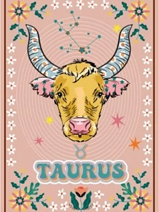 3D Стикер на телефон со знаком зодиака «Телец», объёмный