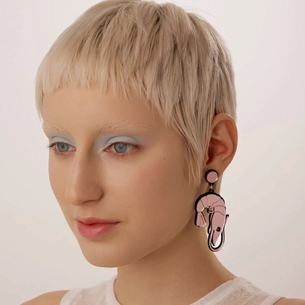 Клипсы Monolama «Креветки», оргстекло, переработанный пластик, фото 2.