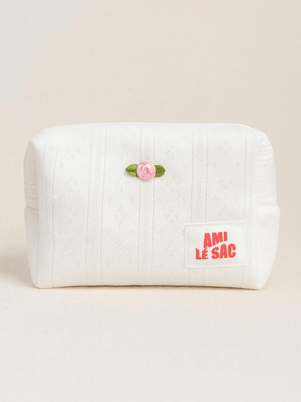 Косметичка ручной работы «Grand», белая, фото 1.