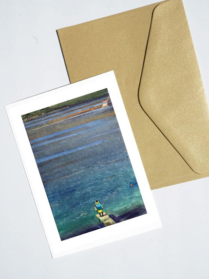 Открытка Василий Аникин «На пирсе», А6, фото 1.