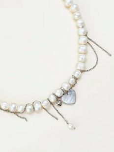 Чокер ручной работы «Inspire», речной жемчуг, родированная латунь